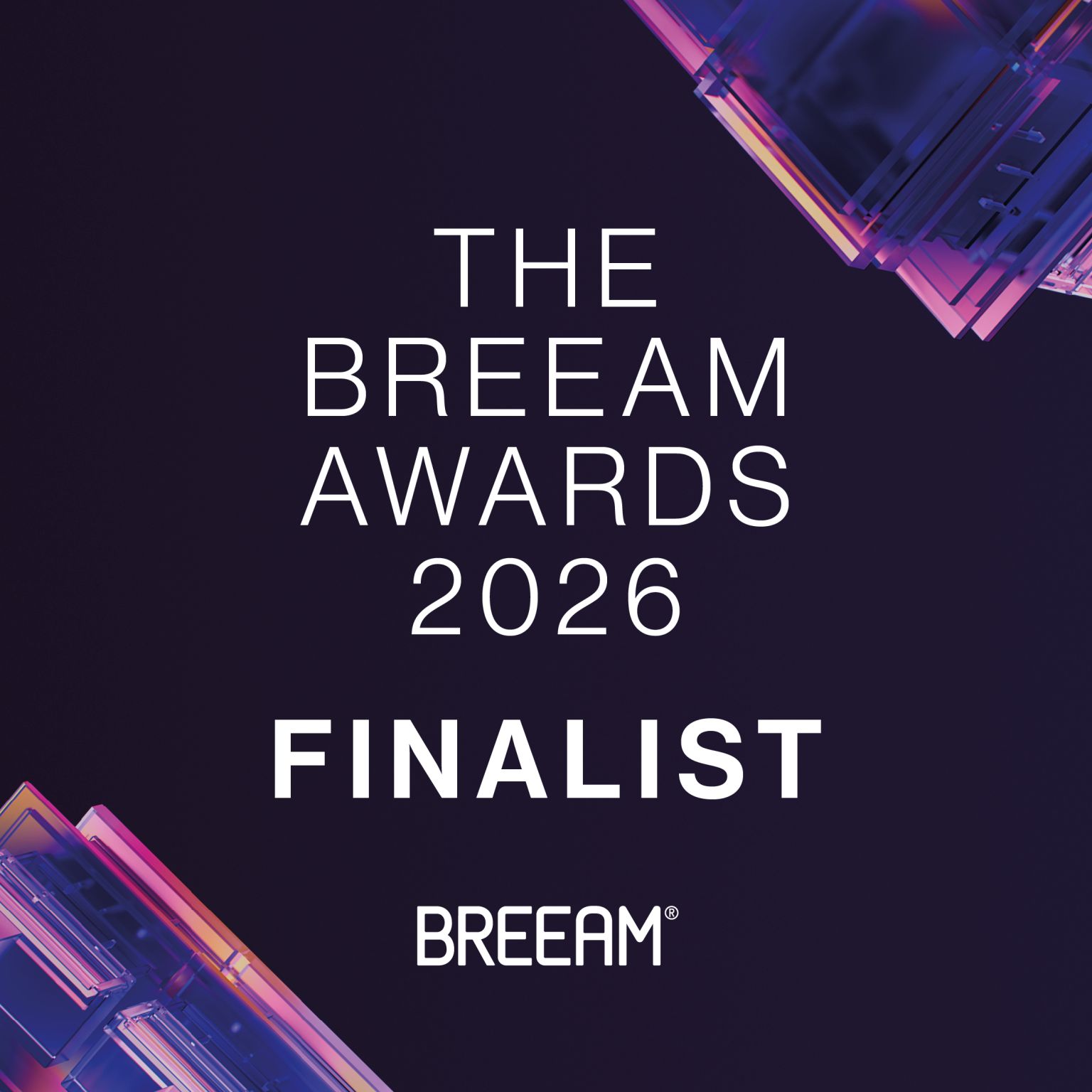 The BREEAM Awards 2026 Finalist badge